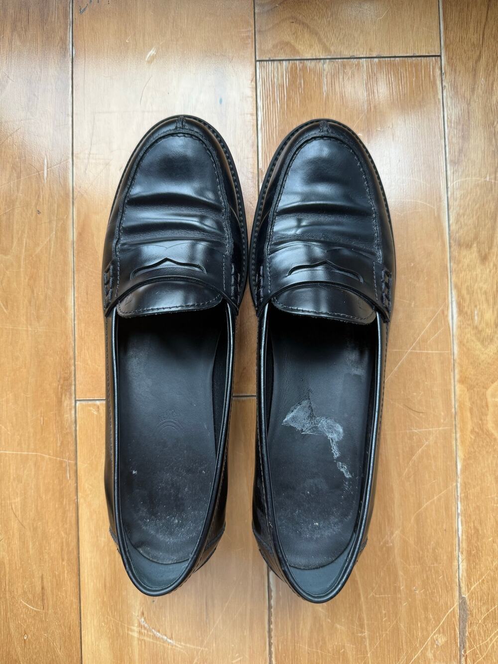 Black leather TODS loafers size 39.5